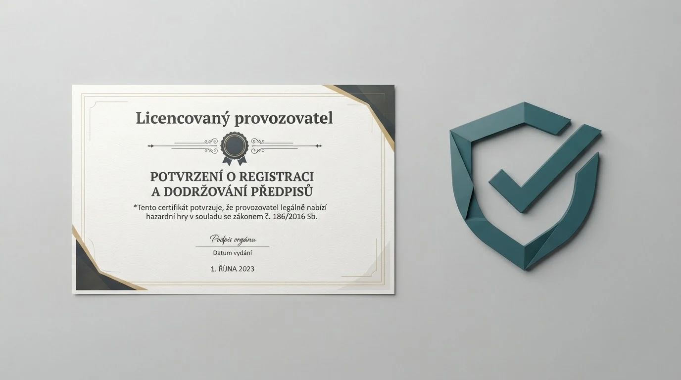 Dokument Ministerstva financí ČR a logo regulátora hazardních her