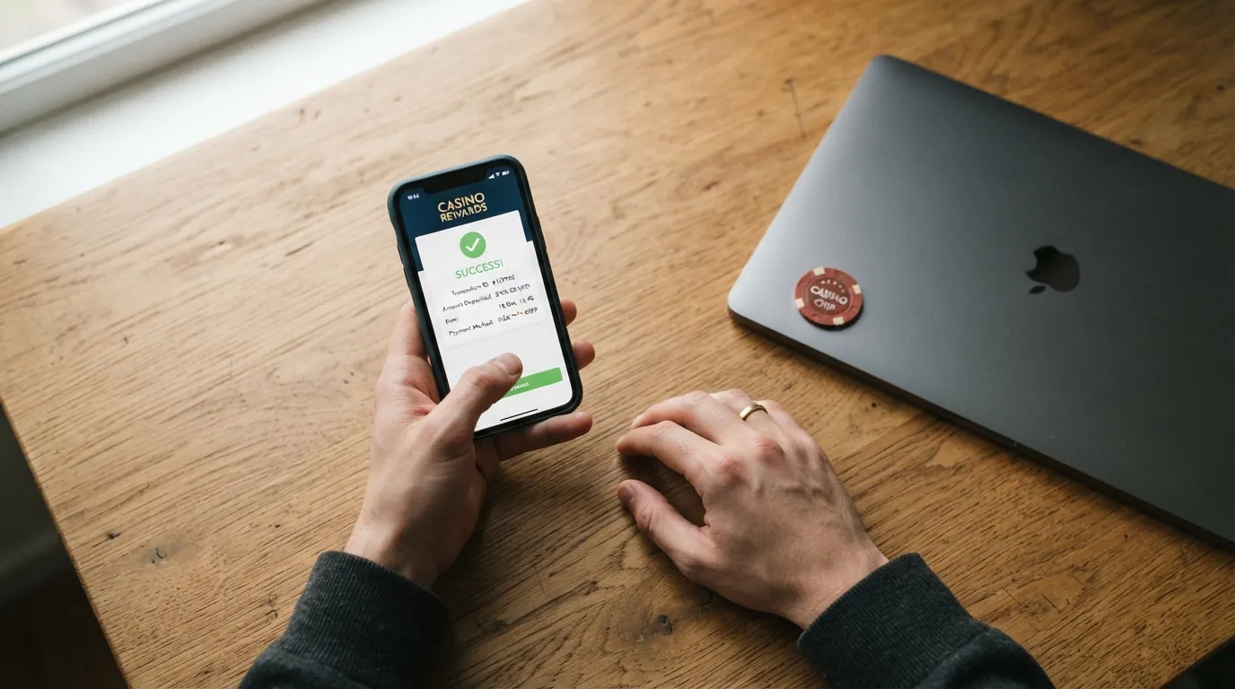 Rozhraní PayPal platby na obrazovce notebooku — uživatel přihlášený do svého PayPal účtu potvrzuje vklad na herní účet kasina