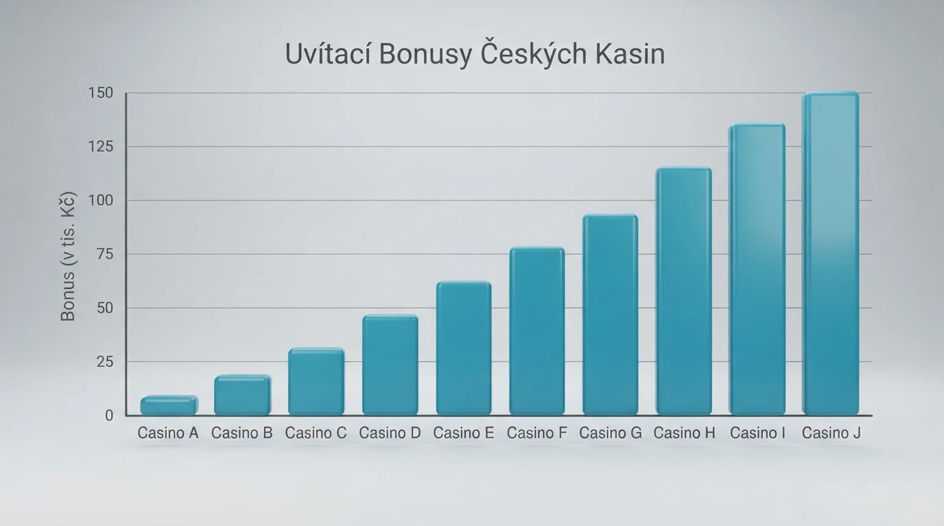 Tabulka s deseti řádky kasin a sloupci pro licenci, bonus a free spiny